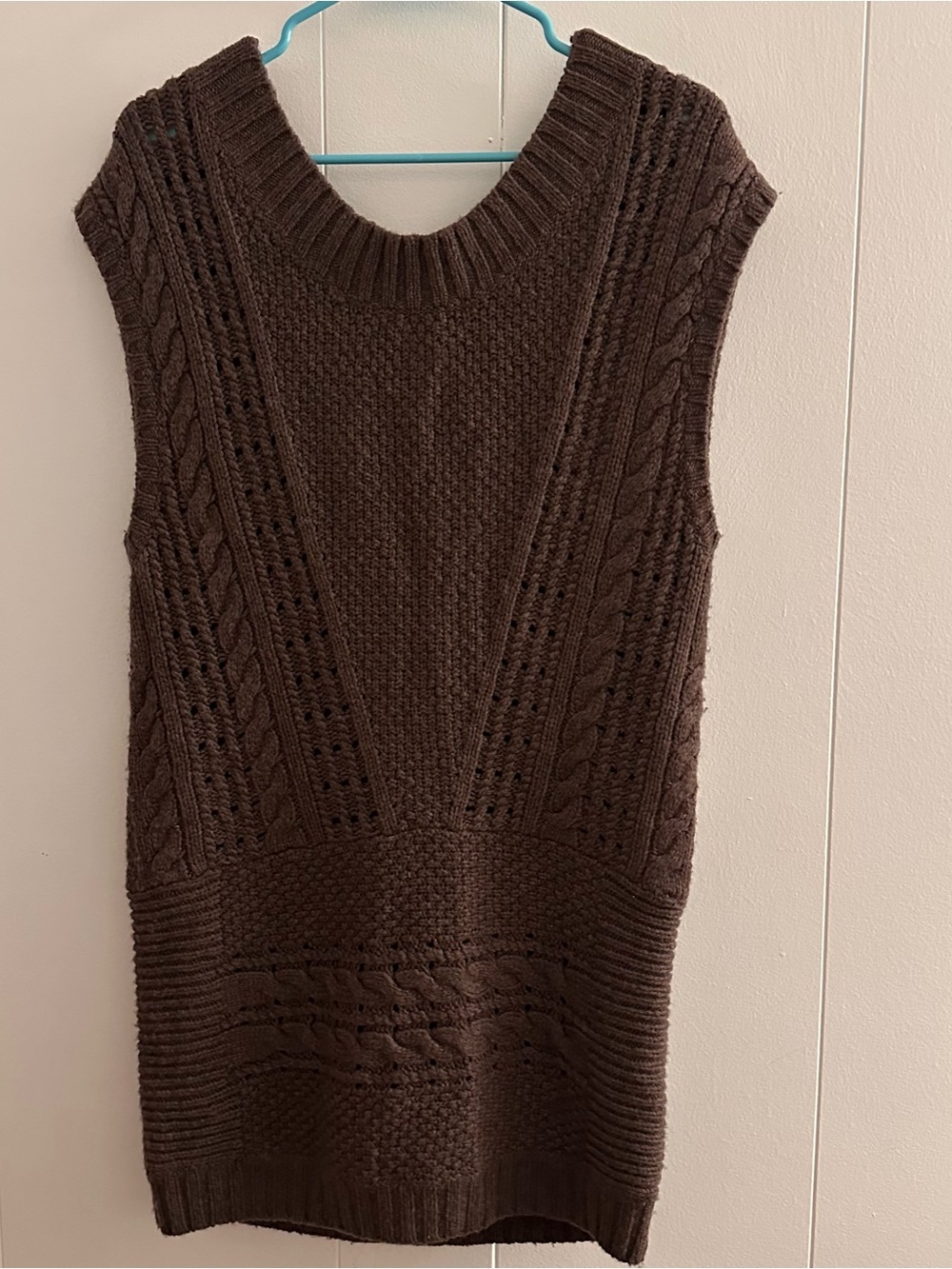 Free People Cableknit Wool Sweater